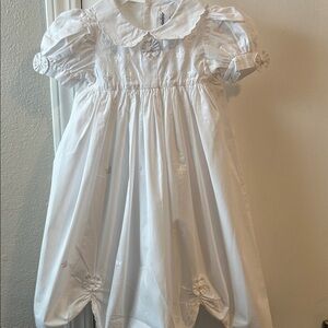 White Embroidered Baby Dress